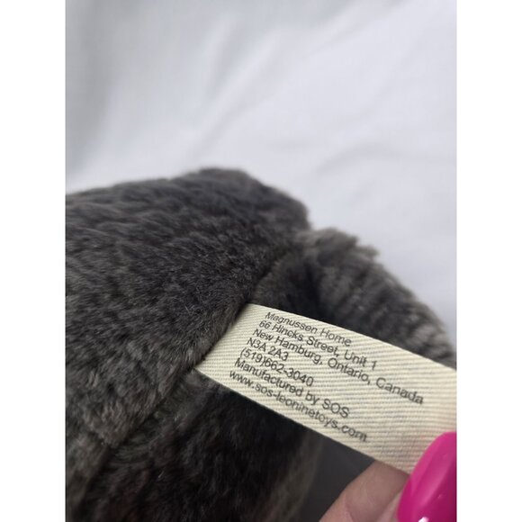 Magnussen Home RARE Gray Elephant Realistic Plush Stuffed Animal Toy Home Decor - Picture 13 of 16